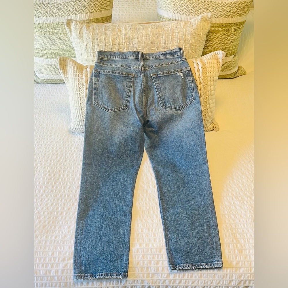 GAP Women's Straight Leg Jeans - Blue - Picture 4 of 16